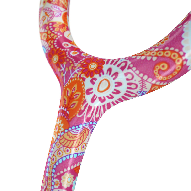 ProCardial Titanium Cardiology Stethoscope Royal Dutch Paisley Tube