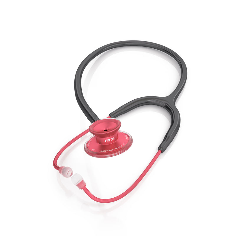Acoustica® Stethoscope - Black/Red