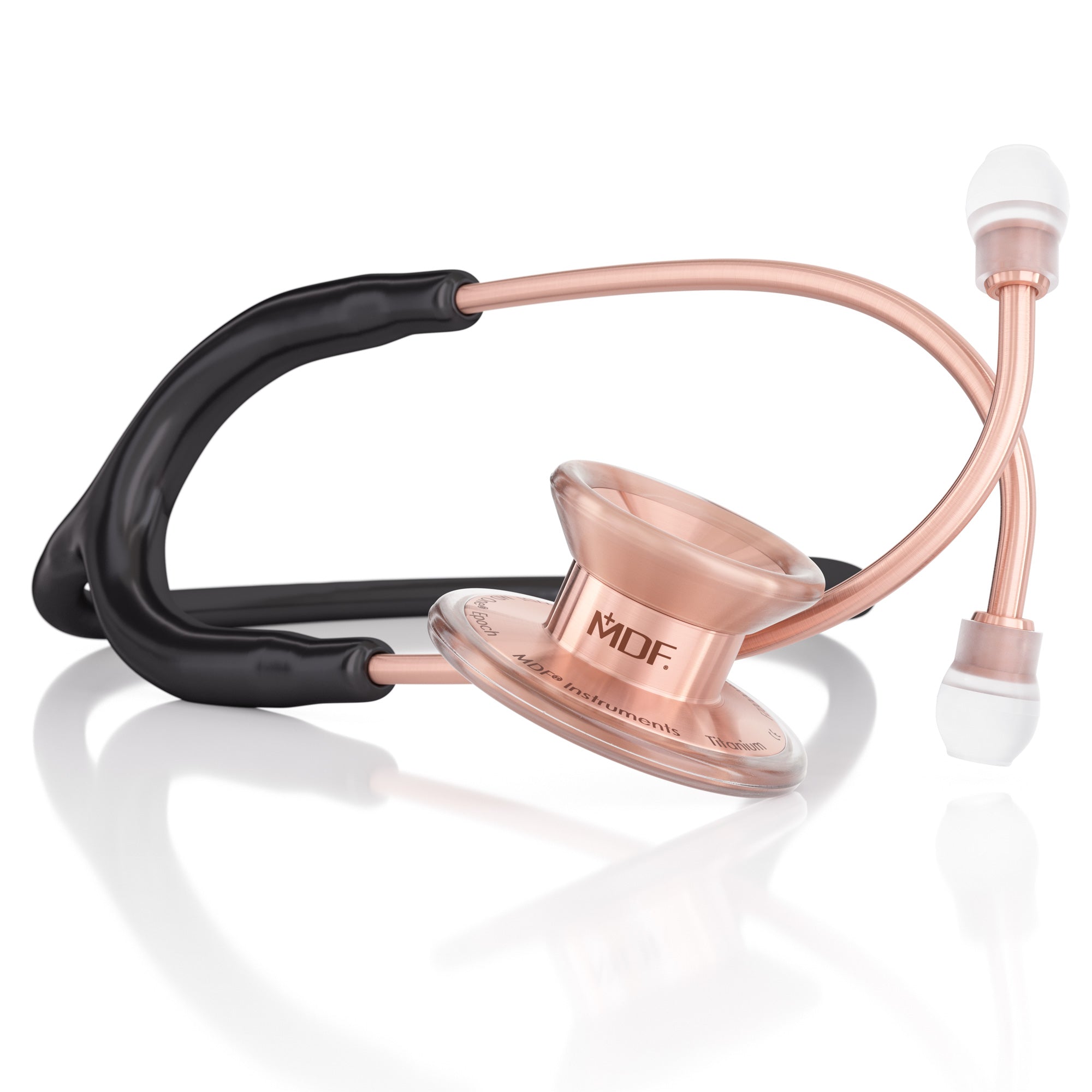 Stethoscope MDF Instruments MD One Epoch Titanium NoirNoir Black and Rose Gold