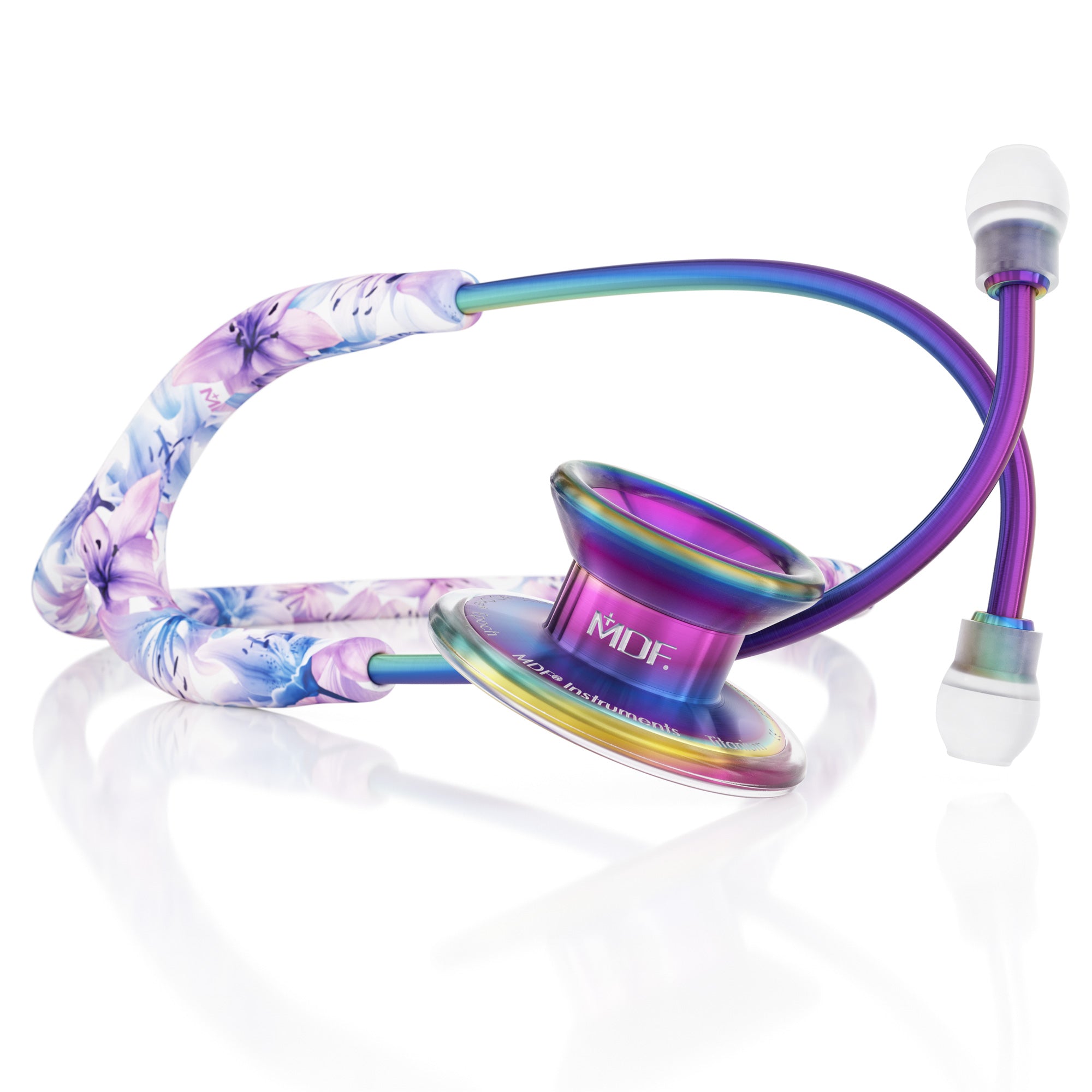 Stethoscope MDF Instruments MD One Epoch Titanium Flower Print Monet and Kaleidoscope