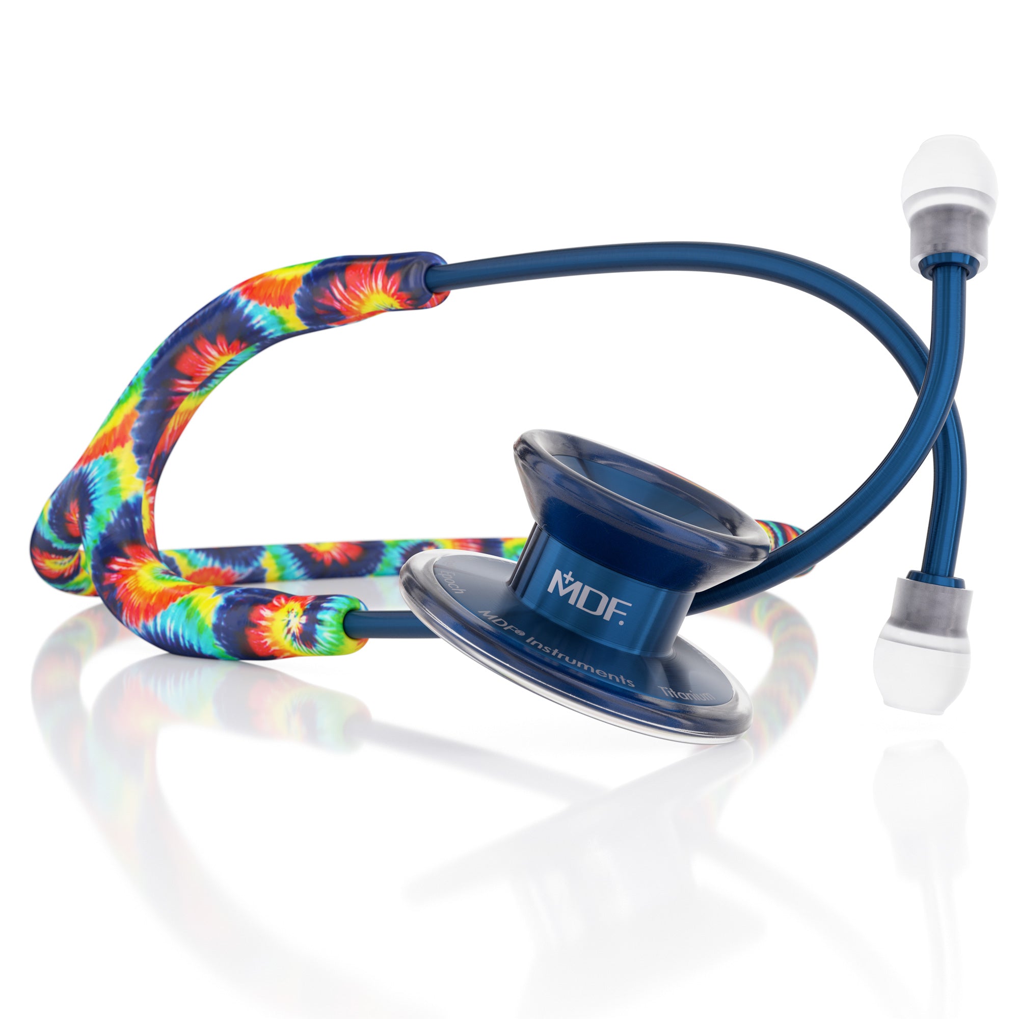 Stethoscope MDF Instruments MD One Epoch Tie Dye Print and Capridium Blue