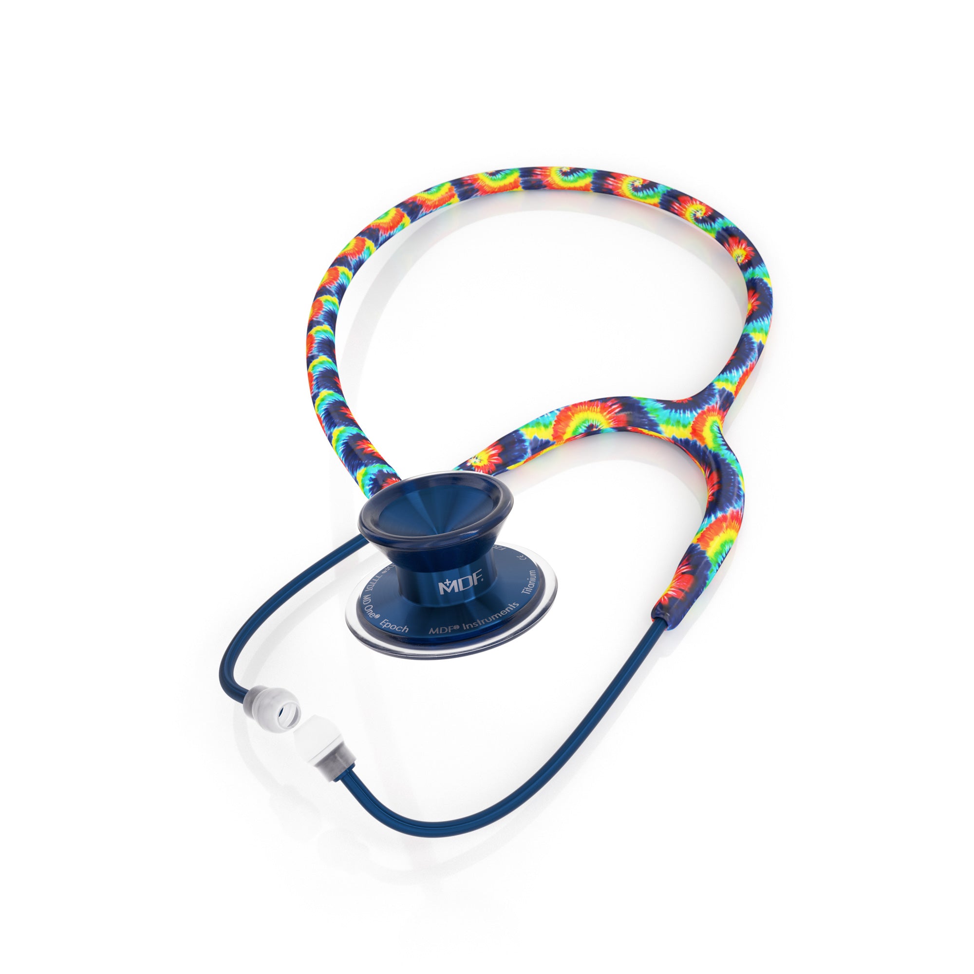 Stethoscope MDF Instruments MD One Epoch Tie Dye Print and Capridium Blue