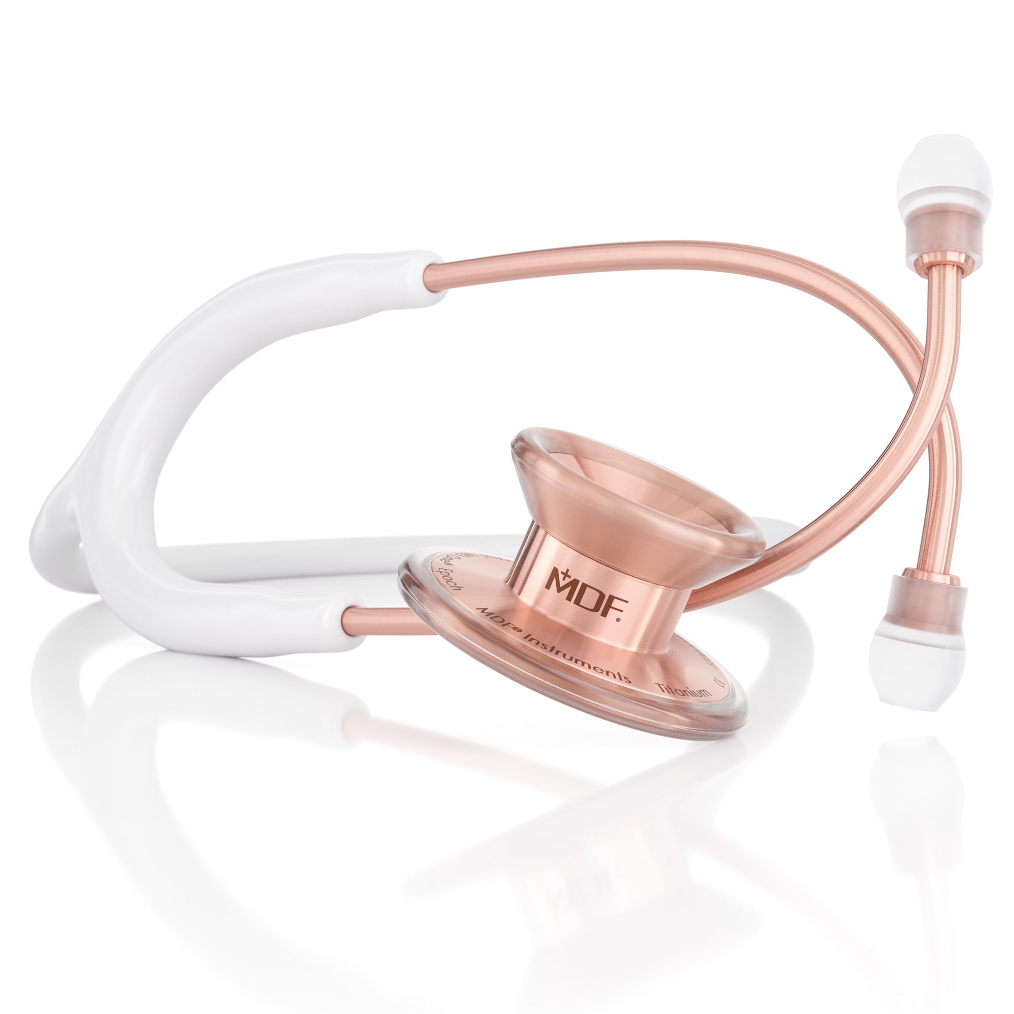 Rose Gold Stethoscope MDF Instruments MD One Epoch Titanium BlaBlanc White