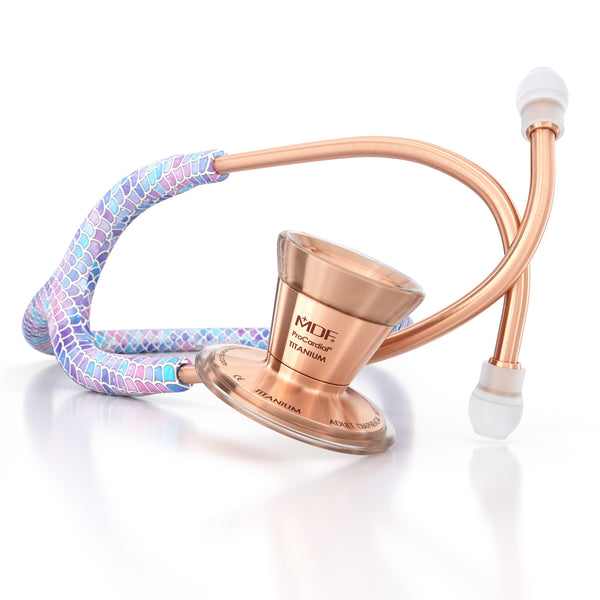 ProCardial® Titanium Cardiology Stethoscope - Baby Mermaid/Rose Gold