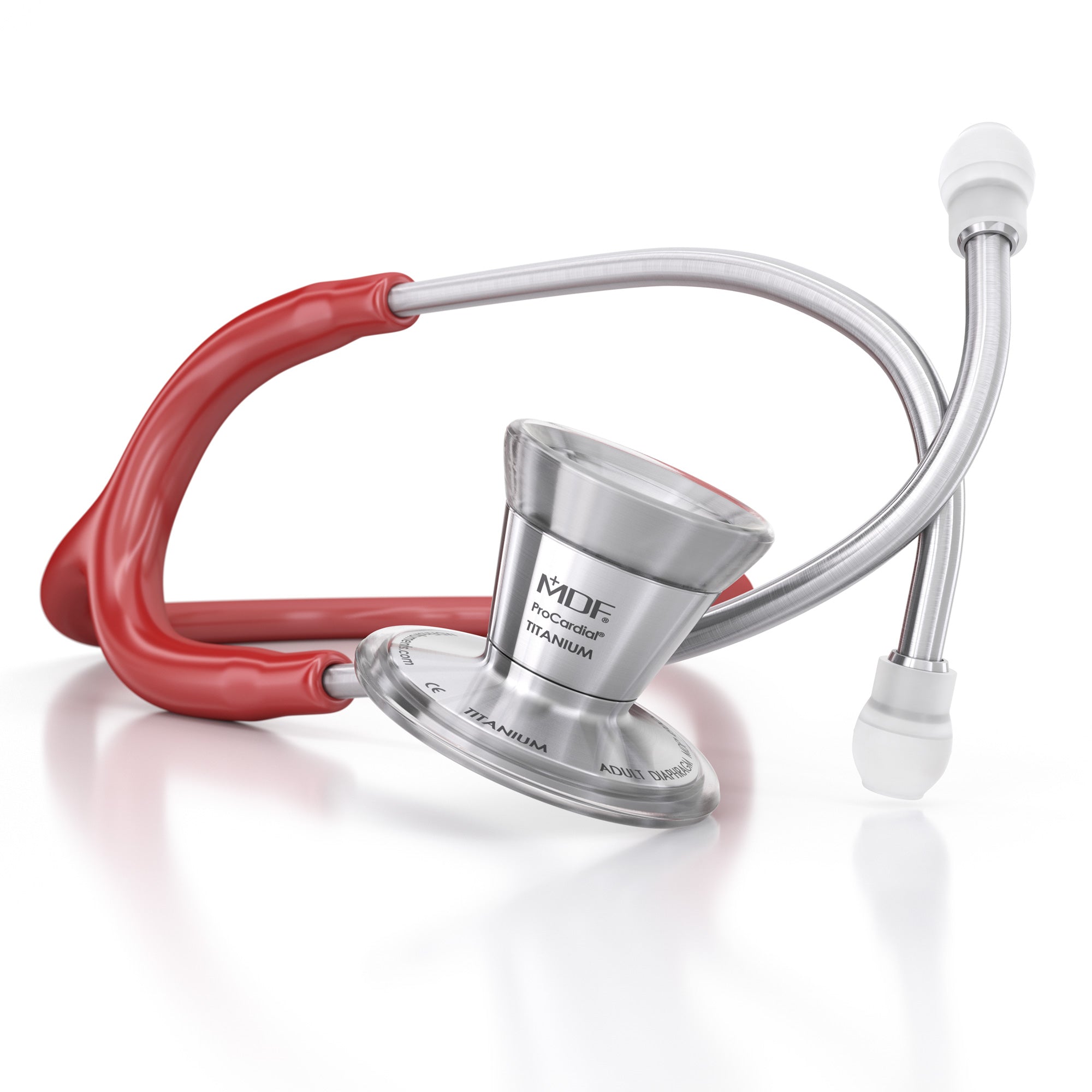 ProCardial® Stainless Steel Cardiology Stethoscope - Burgundy