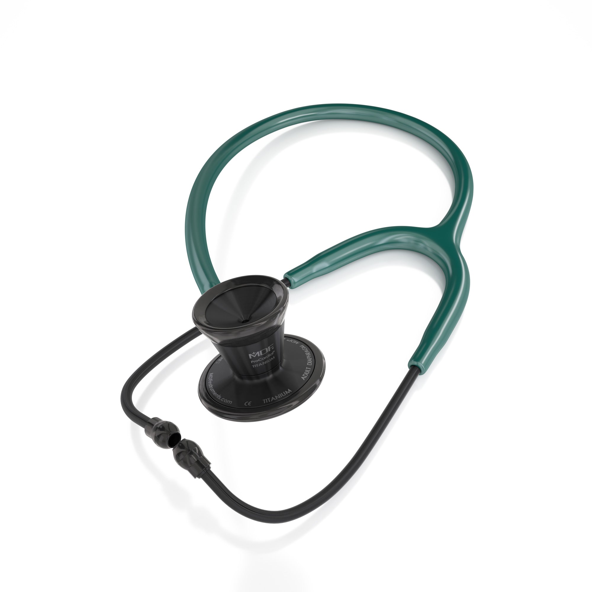 ProCardial® Titanium Cardiology Stethoscope - Green/BlackOut - MDF Instruments