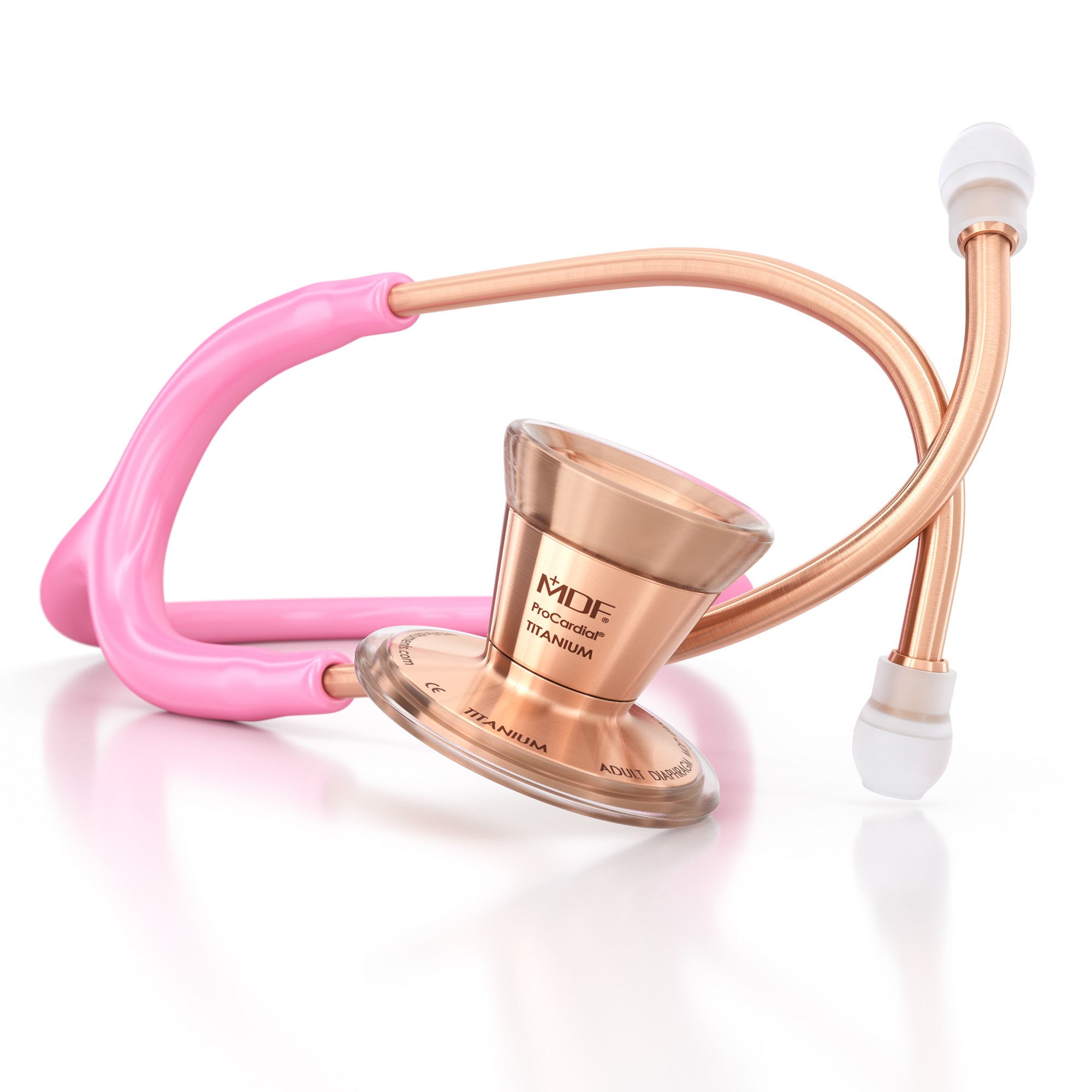 ProCardial® Titanium Cardiology Stethoscope - Light Pink/Rose Gold