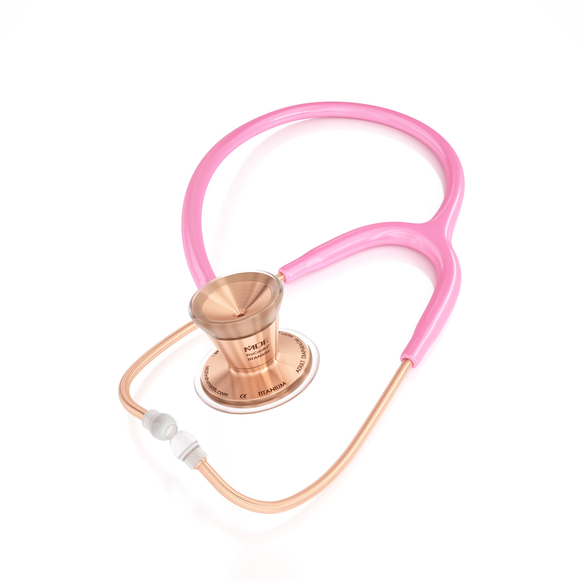 ProCardial® Titanium Cardiology Stethoscope - Light Pink/Rose Gold