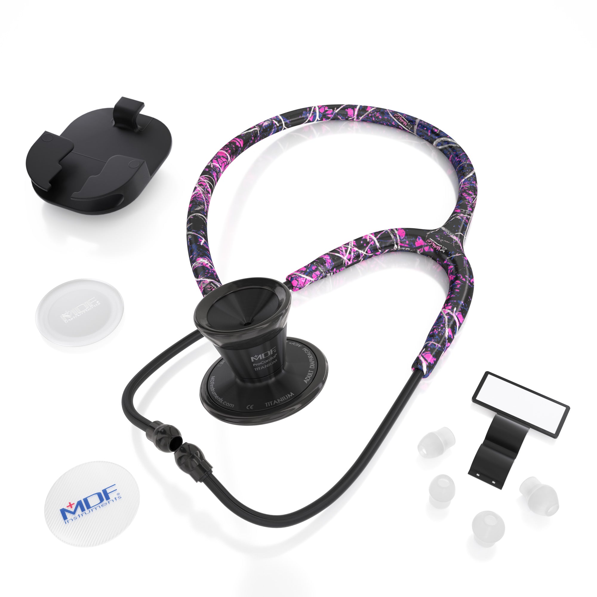 ProCardial® Titanium Cardiology Stethoscope - Muddy Girl Camo/BlackOut - MDF Instruments