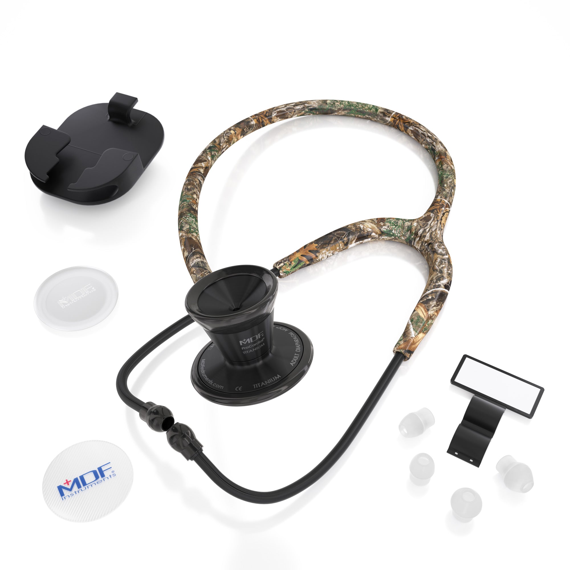 ProCardial® Titanium Cardiology Stethoscope - Realtree Edge Camo/BlackOut - MDF Instruments