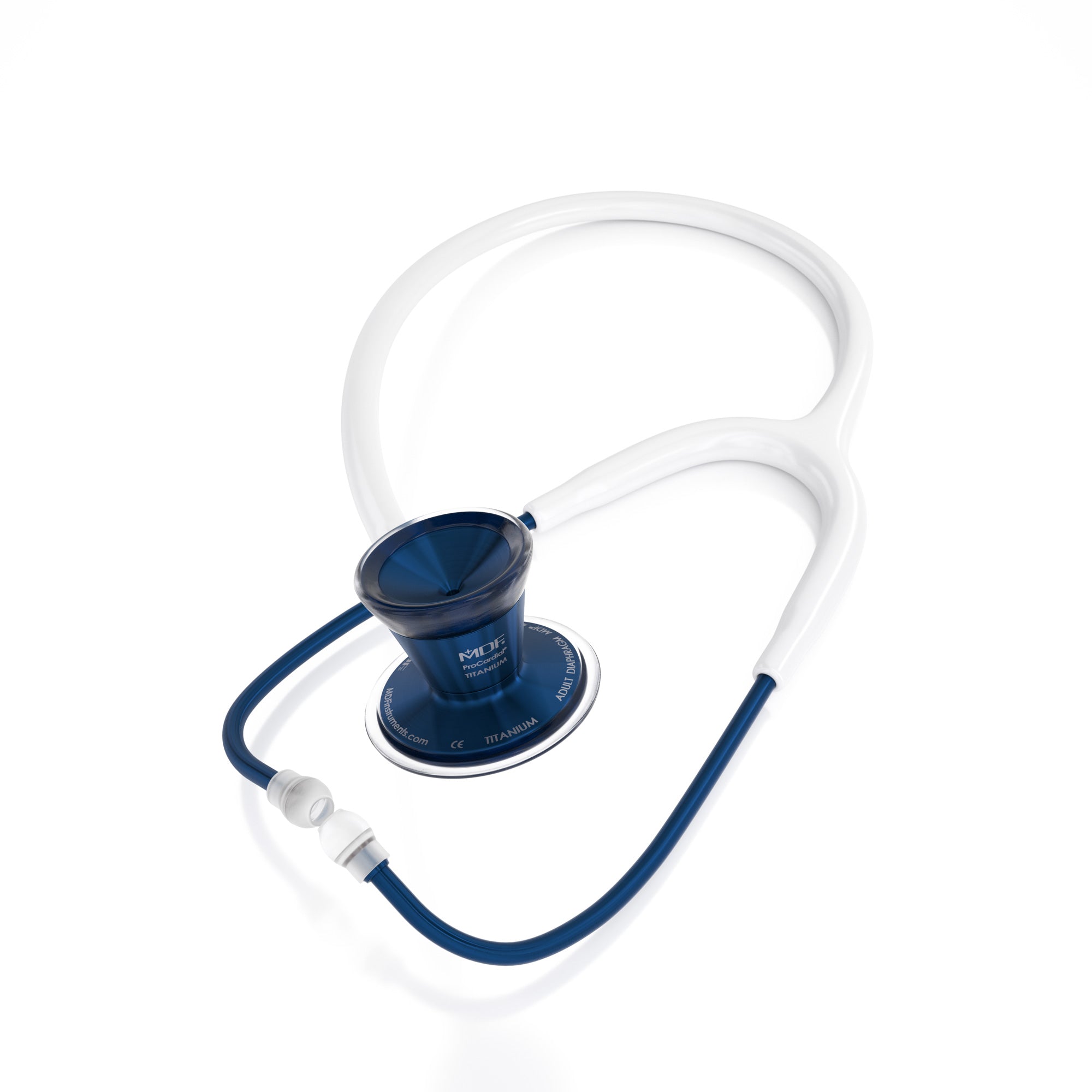 ProCardial® Titanium Cardiology Stethoscope - White/Capridium - MDF Instruments