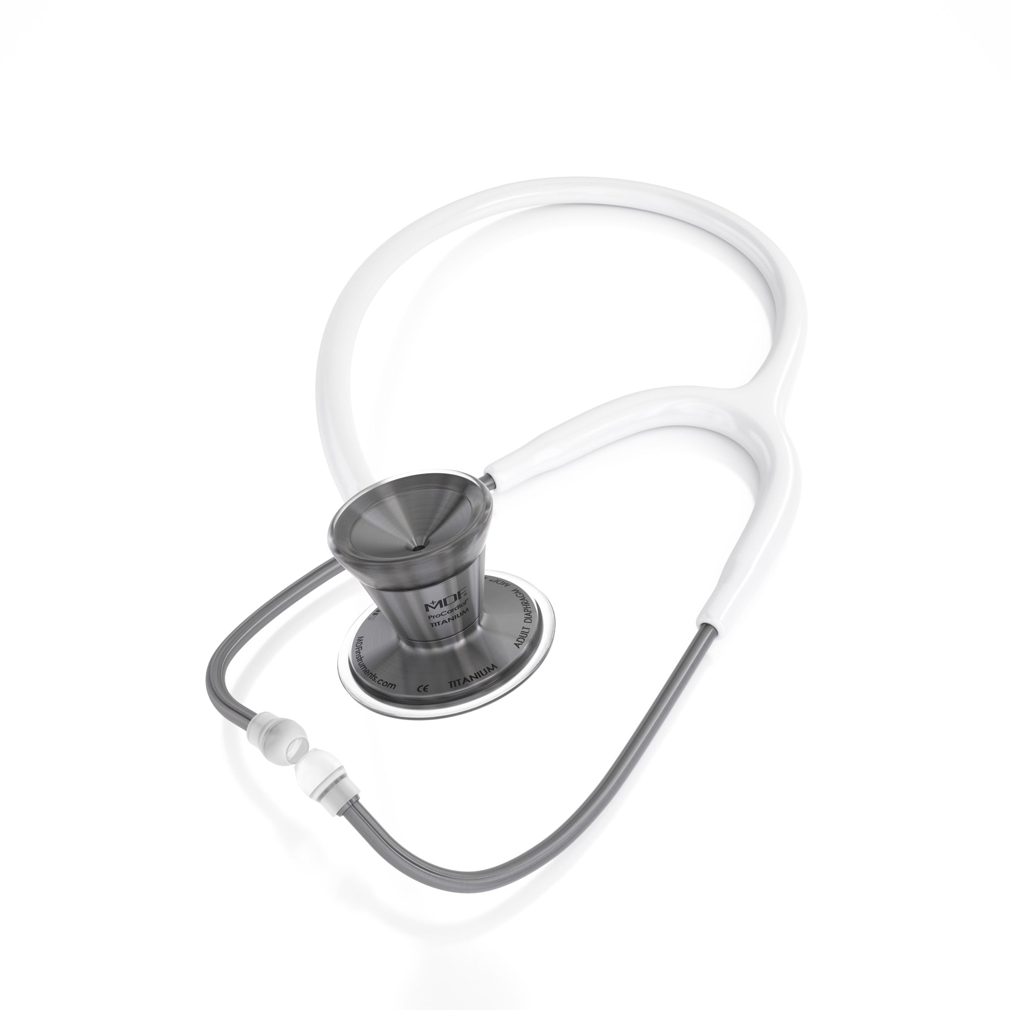 Stethoscope MDF Instruments ProCardial Titanium Cardiology BlaBlanc White and Metalika