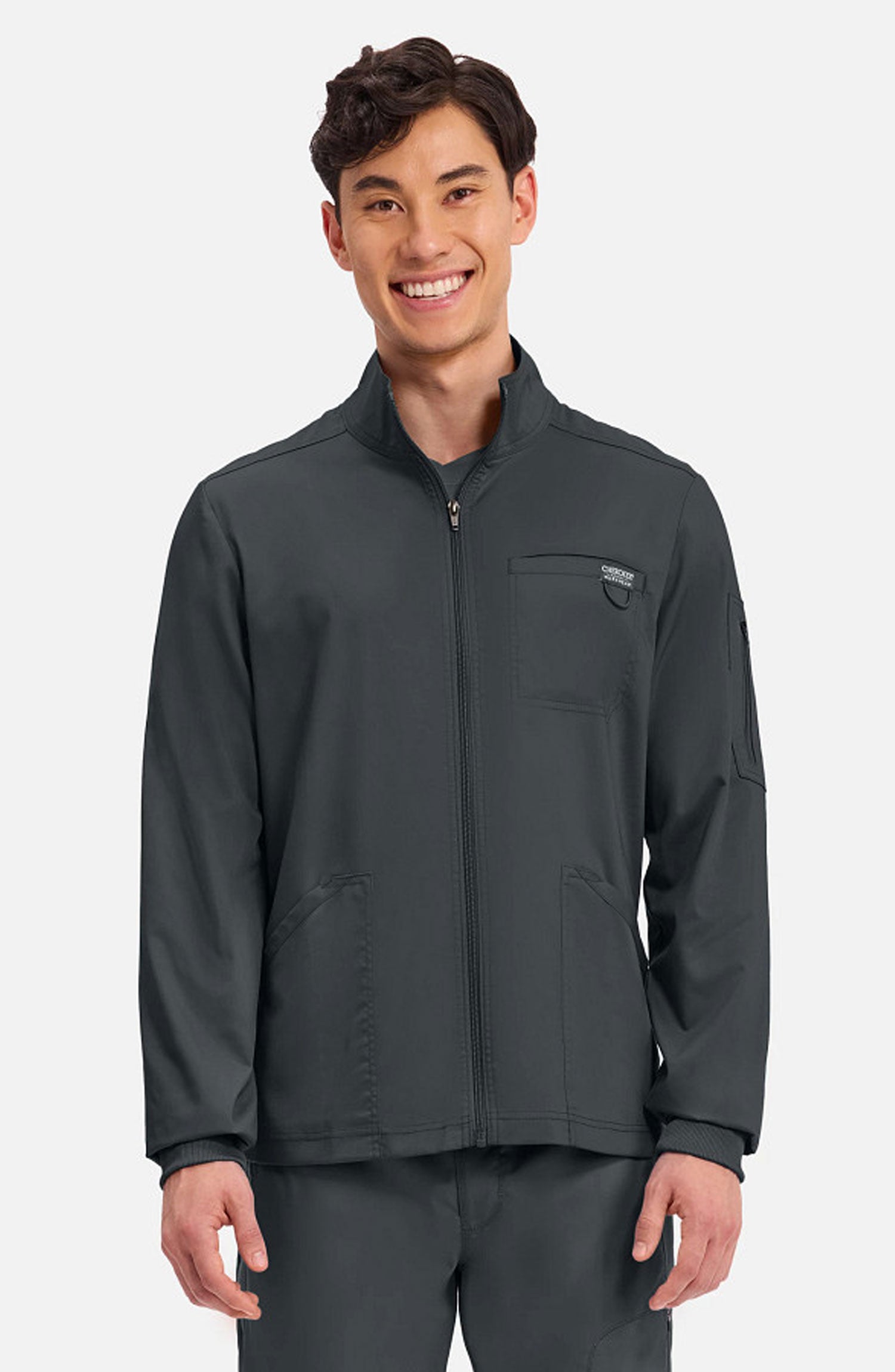 Cherokee Workwear Revolution Men's Zip Front Scrub Jacket