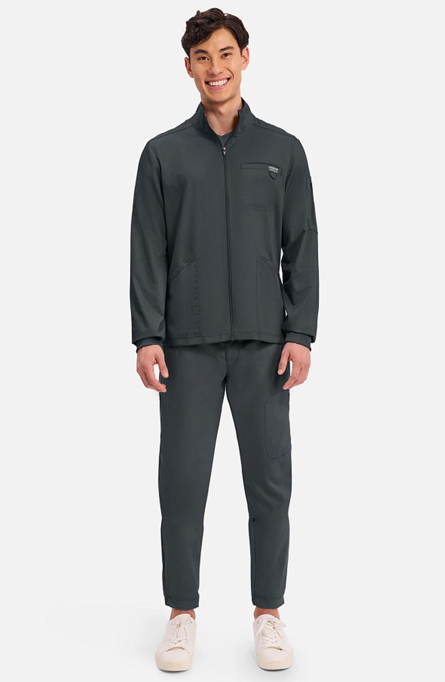 Cherokee Workwear Revolution Men's Zip Front Scrub Jacket