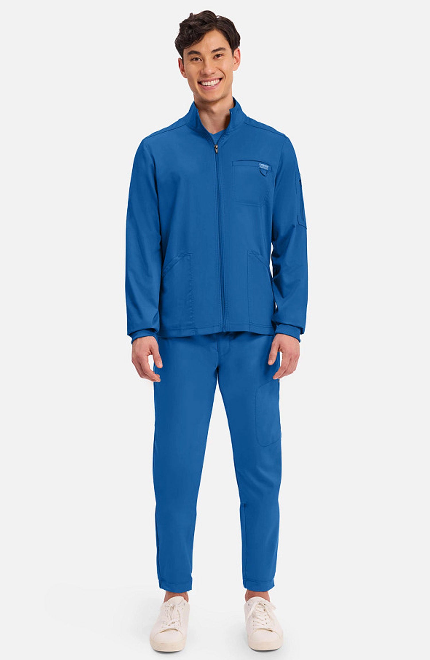 Cherokee Workwear Revolution Men's Zip Front Scrub Jacket
