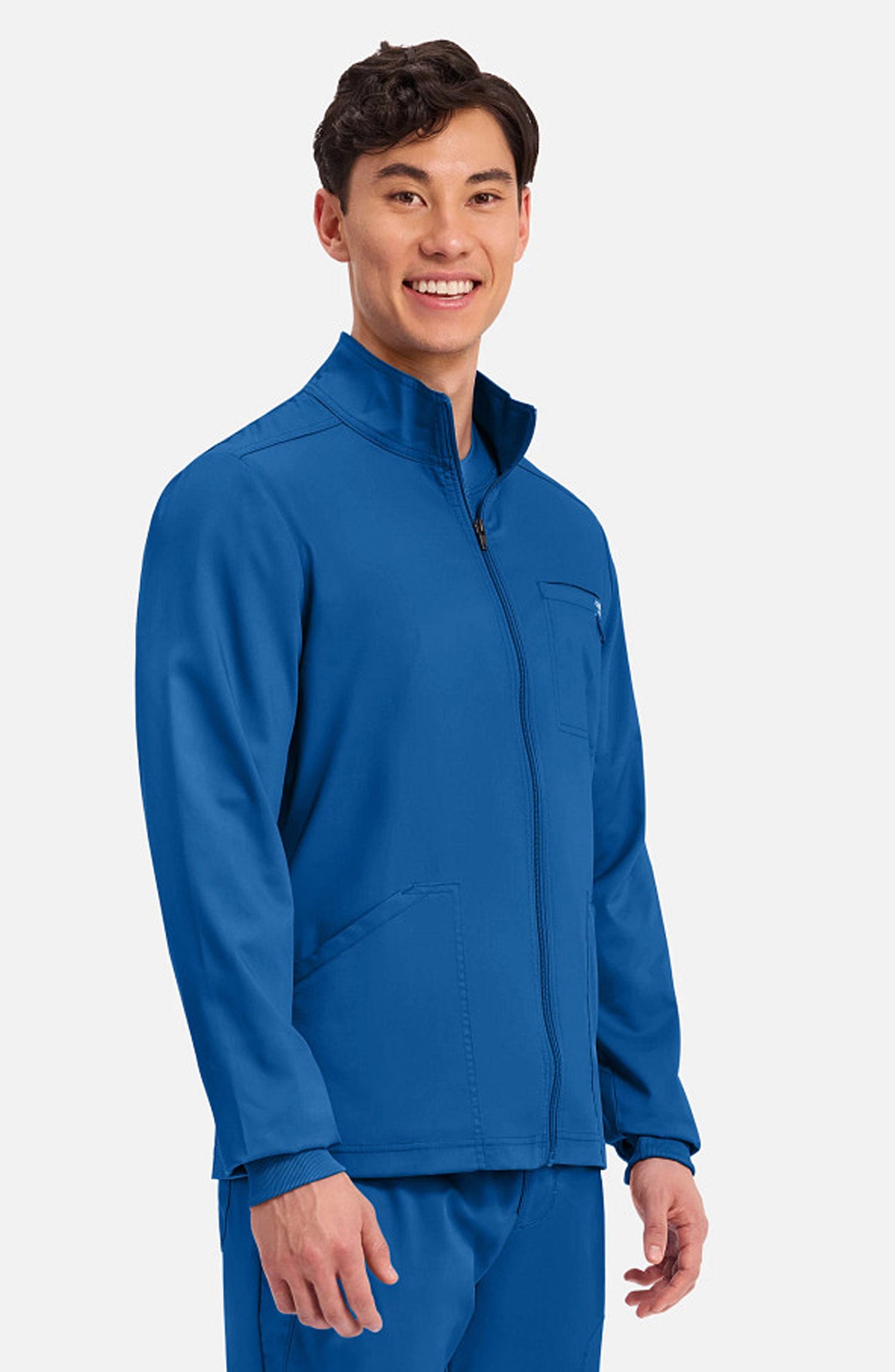 Cherokee Workwear Revolution Men's Zip Front Scrub Jacket
