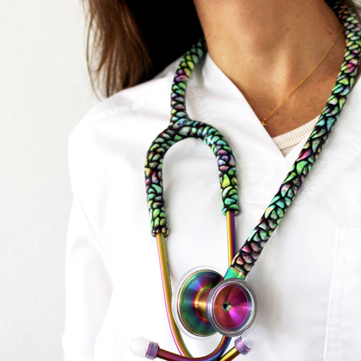 ProCardial® Titanium Cardiology Stethoscope - Mermaid/Kaleidoscope