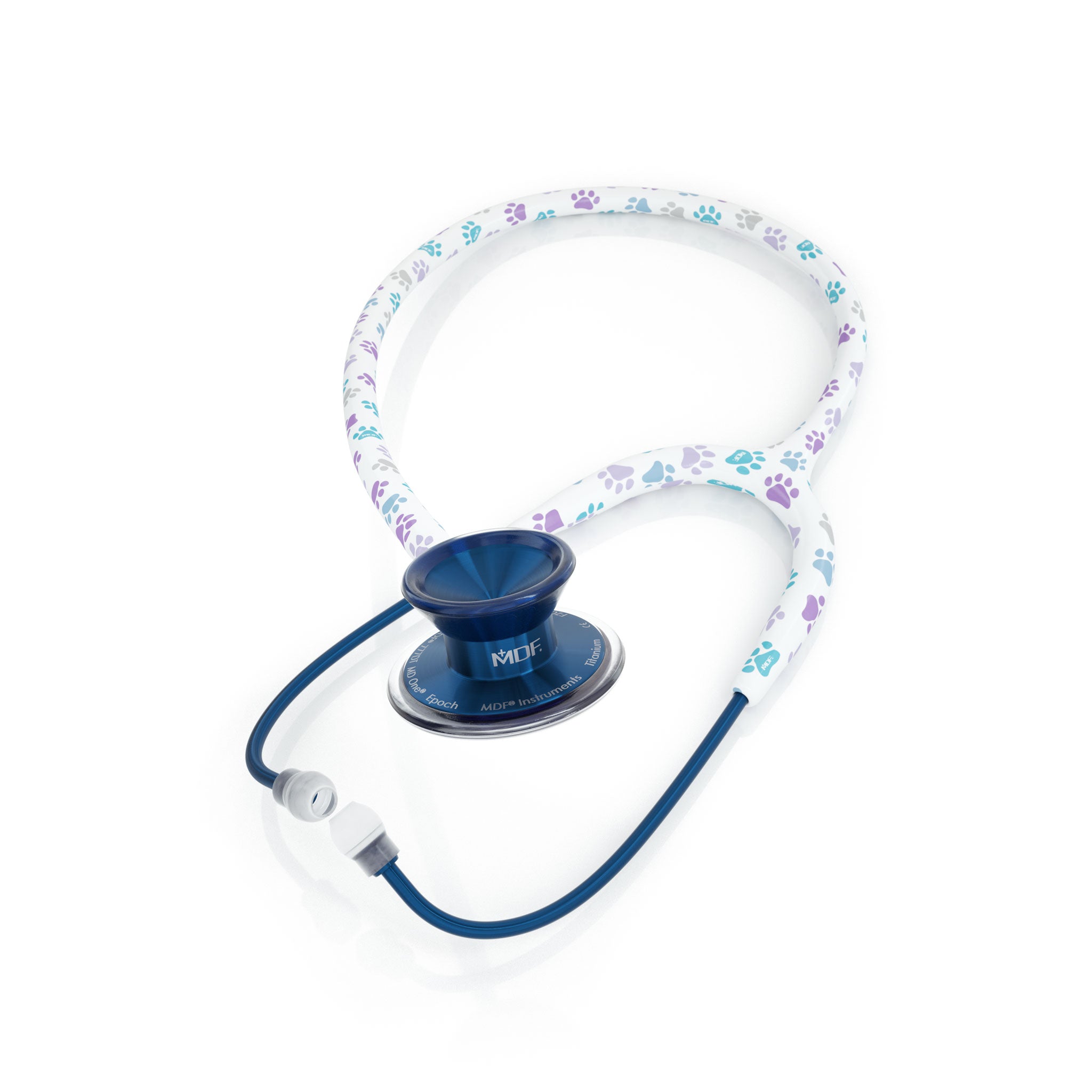 Stethoscope MDF Instruments MD One Epoch Paw Print and Capridium Blue