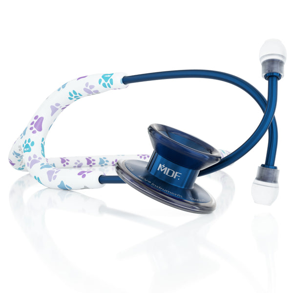 Stethoscope MDF Instruments MD One Epoch Paw Print and Capridium Blue