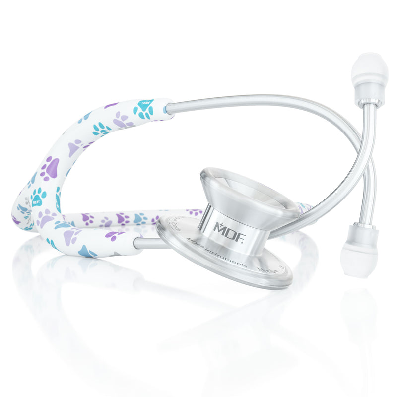 MD One® Epoch® Titanium Adult Stethoscope - Paw Print
