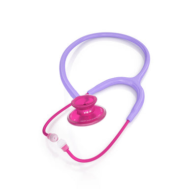 Pink Stethoscope MDF Instruments Acoustica Lightweight Dual Head Cher Light Purple and Pinkalloy