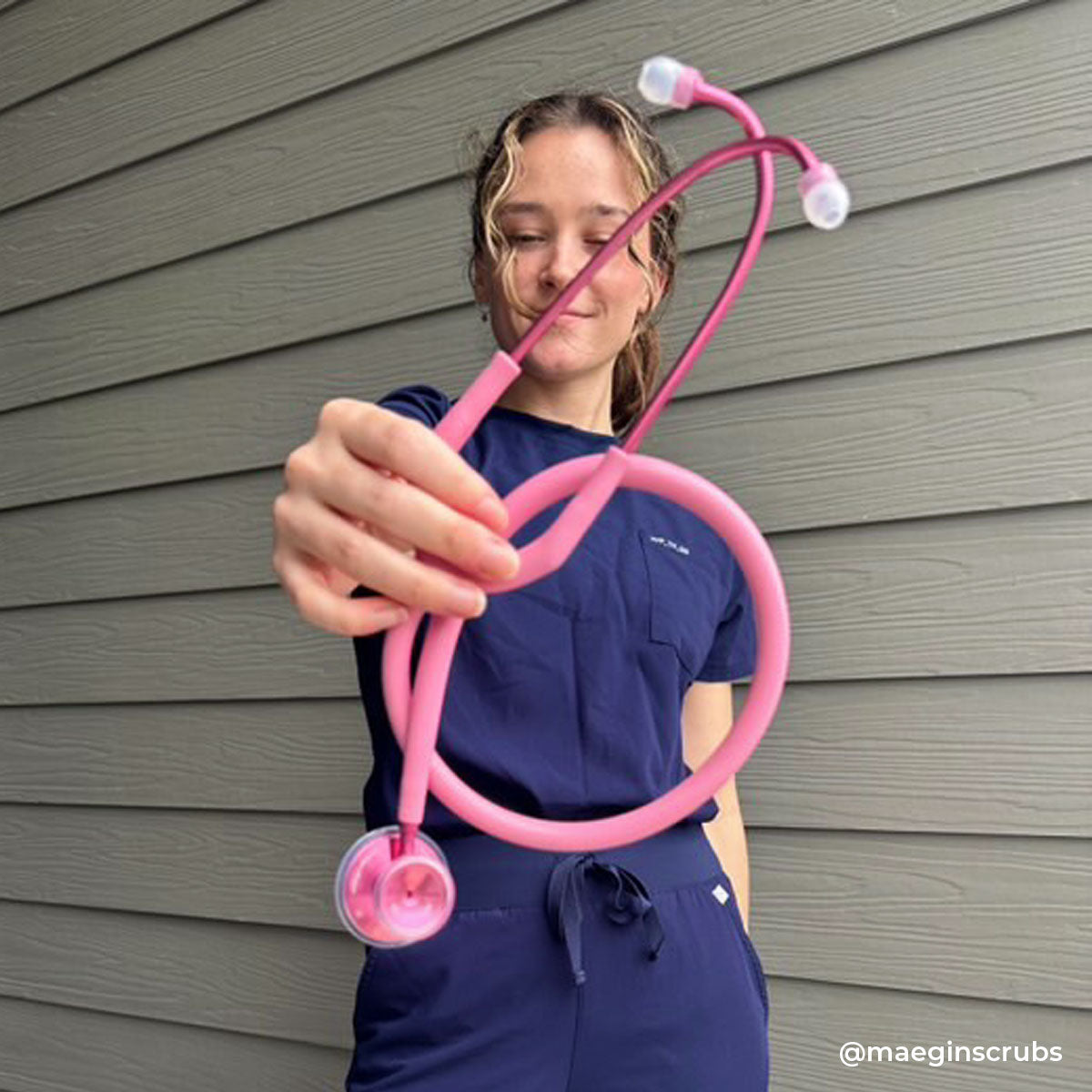 Pink Stethoscope MDF Instruments Acoustica PinkAlloy Cosmo Light Pink