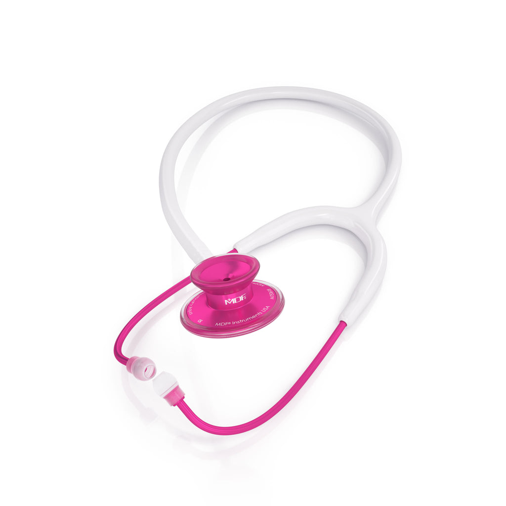 MDF Instruments® Stethoscope Acoustica® Lightweight White and Matte Rose  Gold