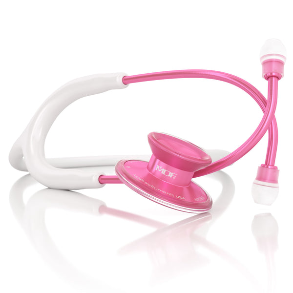 Pink Stethoscope MDF Instruments Acoustica Pinkore BlaBlanc White