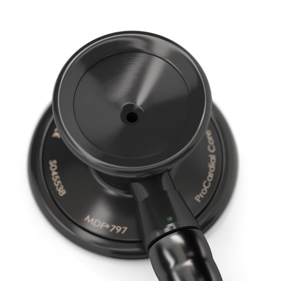 ProCardial® Stainless Steel Cardiology Stethoscope - Black/BlackOut - Engraving