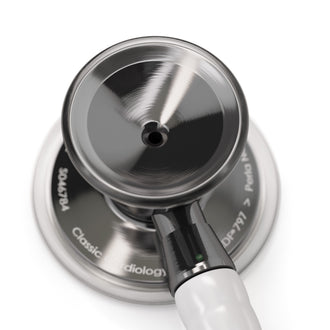 ProCardial® Stainless Steel Cardiology Stethoscope - White/Perla Noire - Engraving