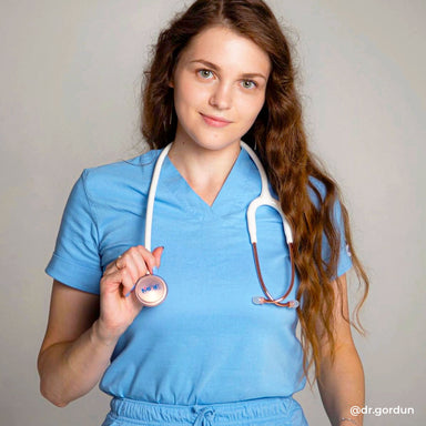 Rose Gold Stethoscope MDF Instruments MD One Adult Dual Head BlaBlanc White