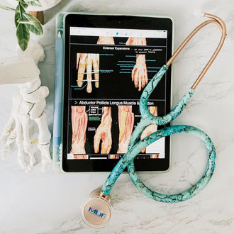 Stethoscope MDF Instruments ProCardial Cardiology Turquoise and Rose Gold