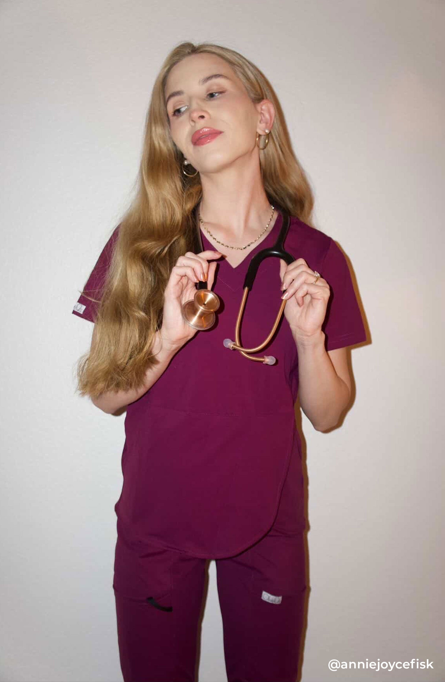Scrub Pants for Women MDF Instruments OliveUs Bootcut Grape Purple