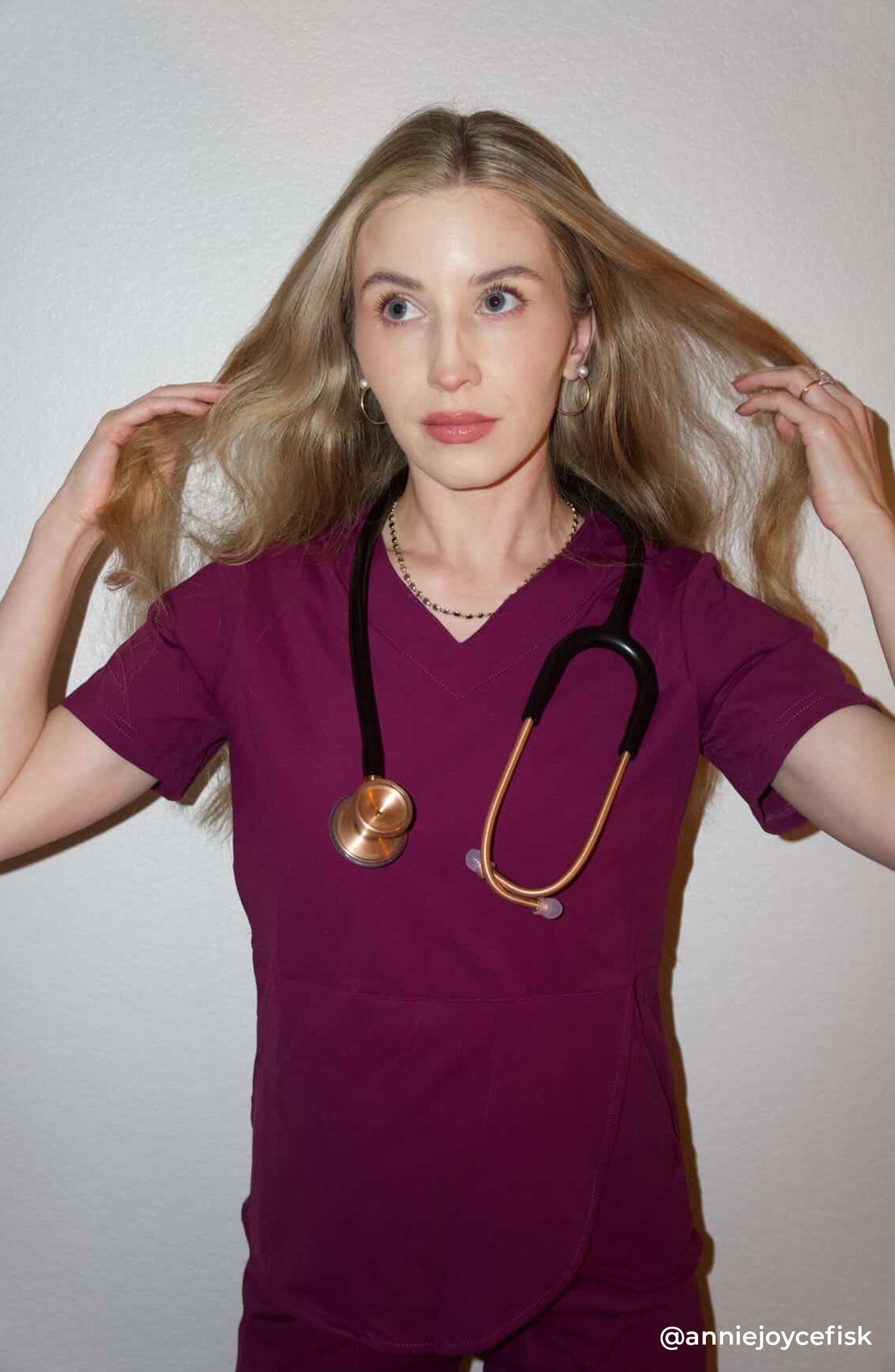 Scrub Top for Women MDF Instruments OliveUs Pendulum Top Grape Purple