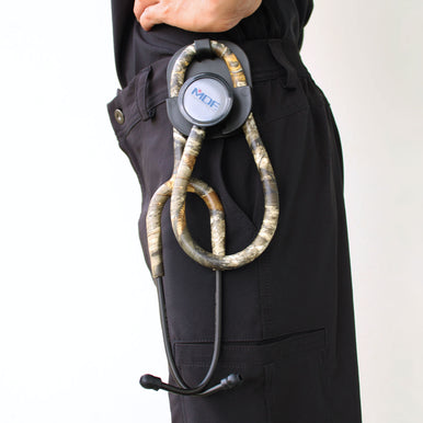 Free Hip Holder Included with Camo Stethoscope MDF Instruments ProCardial Titanium Mprint Realtree Edge Woods Camouflage BlackOut