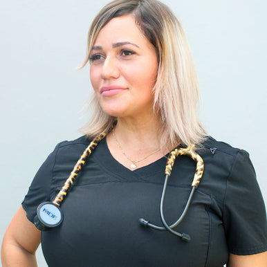 Stethoscope MDF Instruments ProCardial Titanium Cardiology Mprint Leopard Print Cheetah Blackout