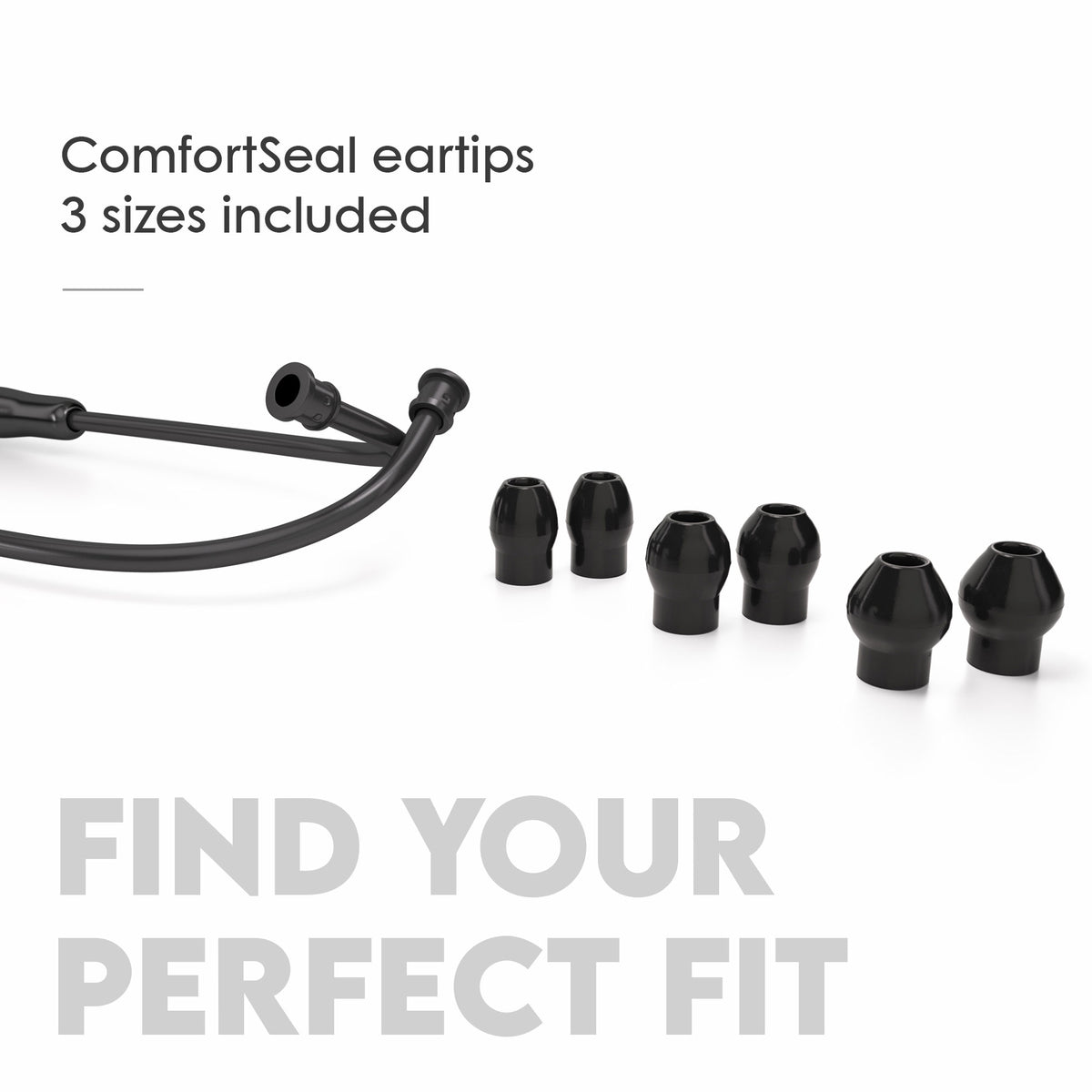 Stethoscope MDF Instruments MD One Stainless Steel Adult Dual Head BlackOut All Black