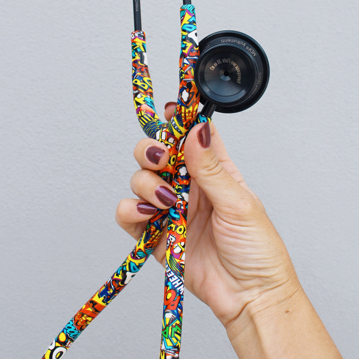 Stethoscope MDF Instruments MD One Epoch Titanium Mprint Comic Print Graffiti BlackOut