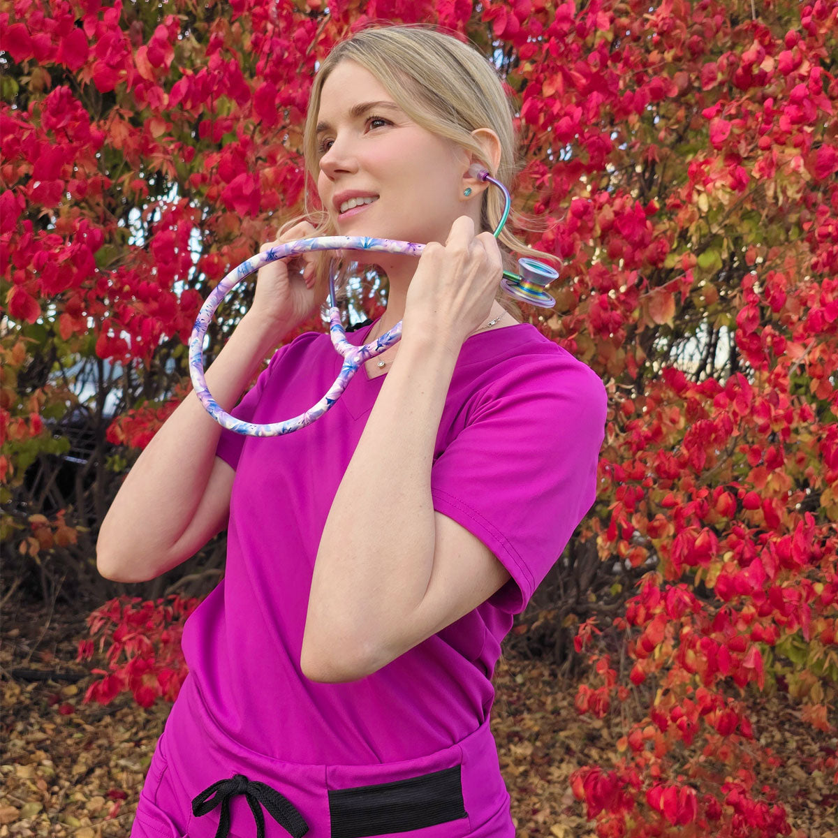 Stethoscope MDF Instruments MD One Epoch Titanium Flower Print Monet and Kaleidoscope