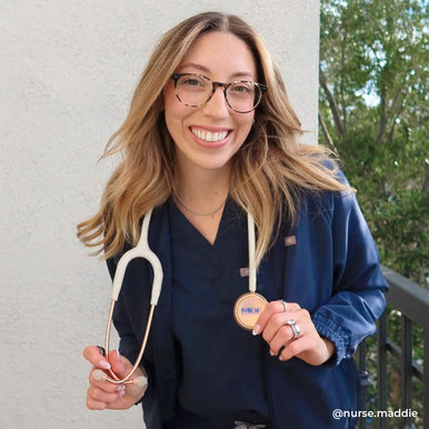Stethoscope MDF Instruments MD One Stainless Steel Adult Dual Head Rose Gold and White