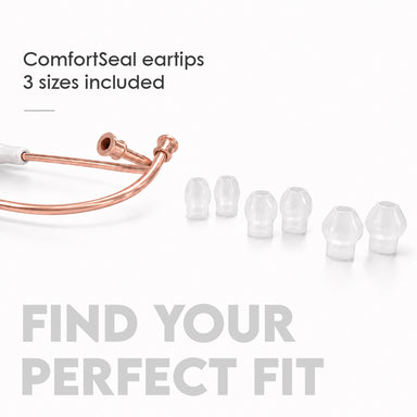 Stethoscope MDF Instruments MD One Stainless Steel Adult Dual Head Rose Gold and White