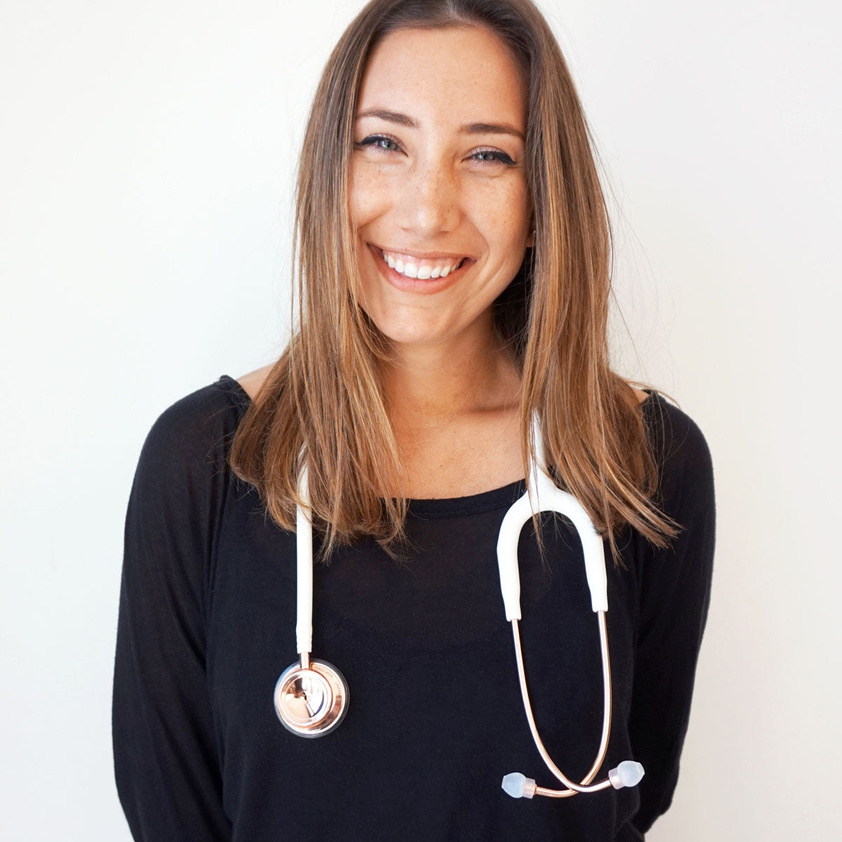 Stethoscope MDF Instruments MD One Rose Gold and White