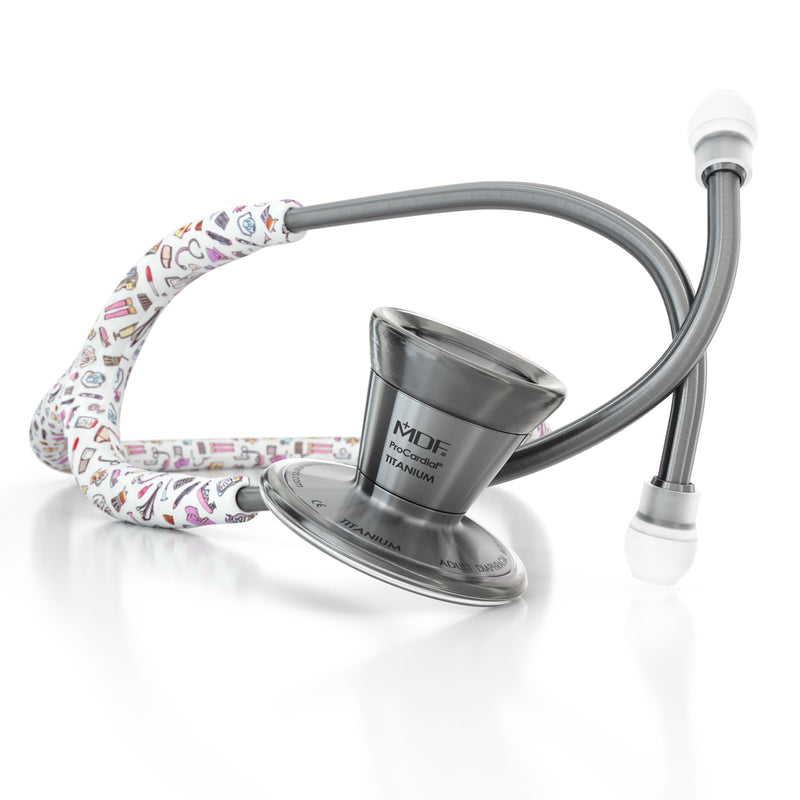 Stethoscope MDF Instruments ProCardial Titanium Cardiology Medical Icon Print Nightingale Pledge