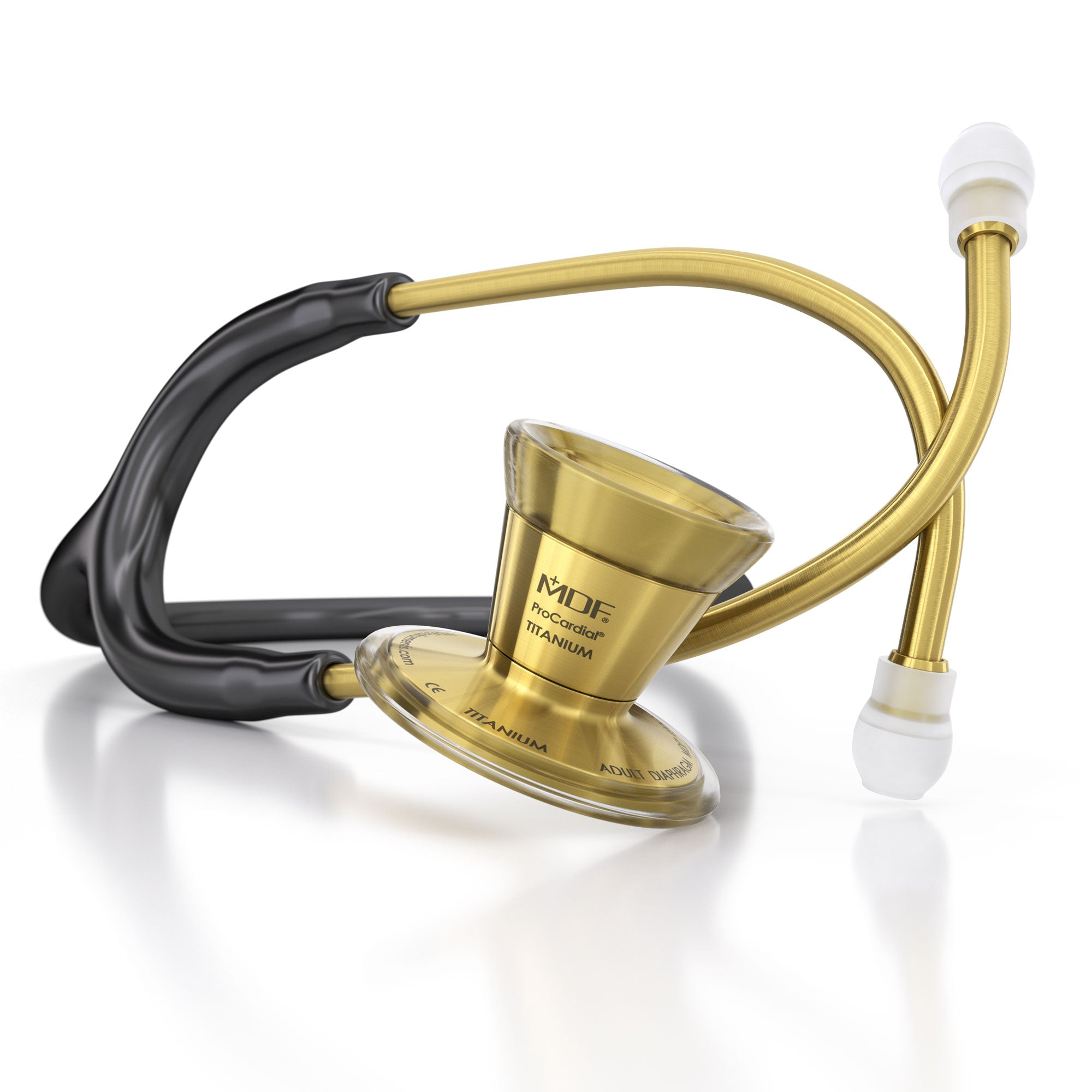 Stethoscope MDF Instruments ProCardial Titanium Cardiology Black and Gold