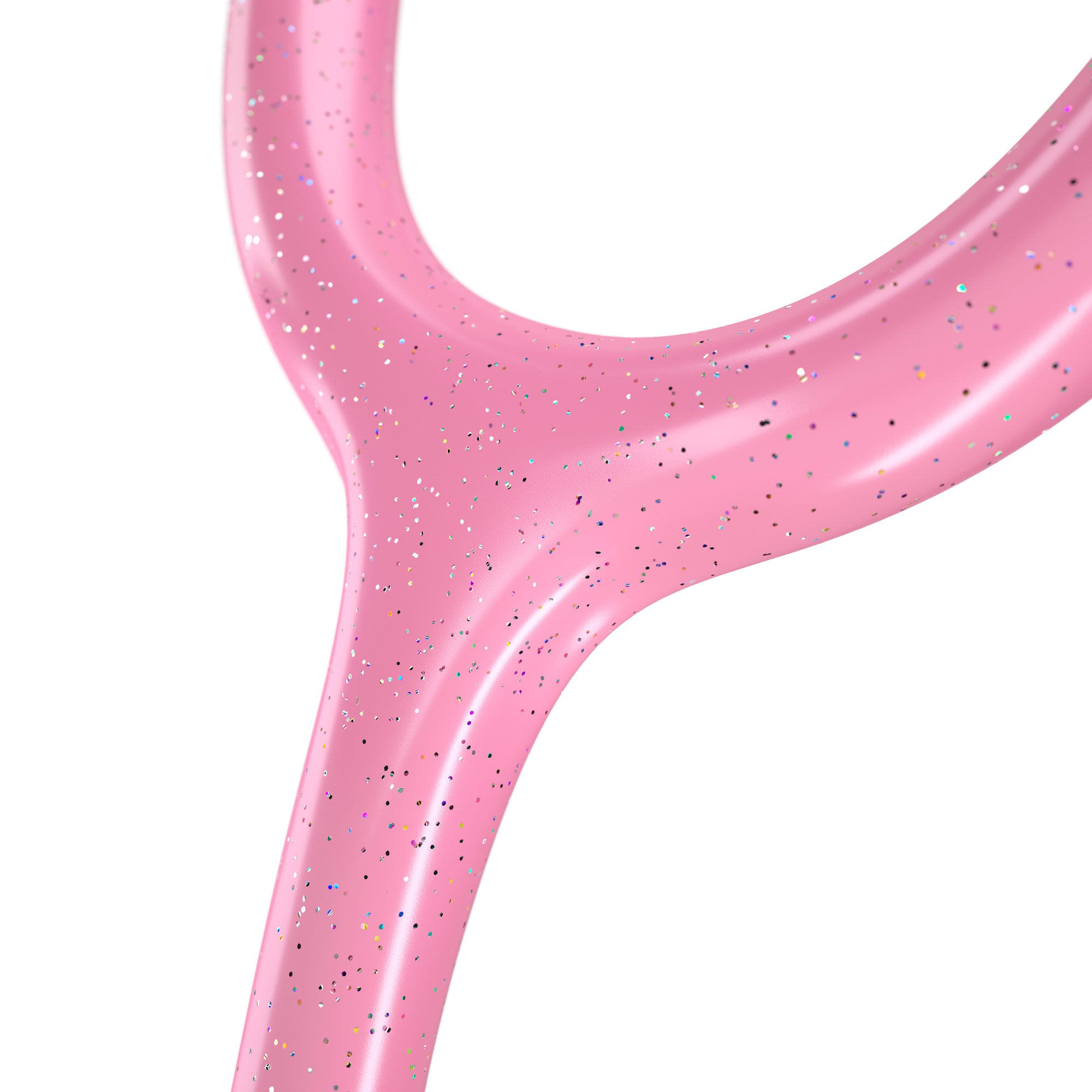 Pink Stethoscope MDF Instruments ProCardial Titanium Cardiology Mprint Light Pink Glitter and Blossom Tube