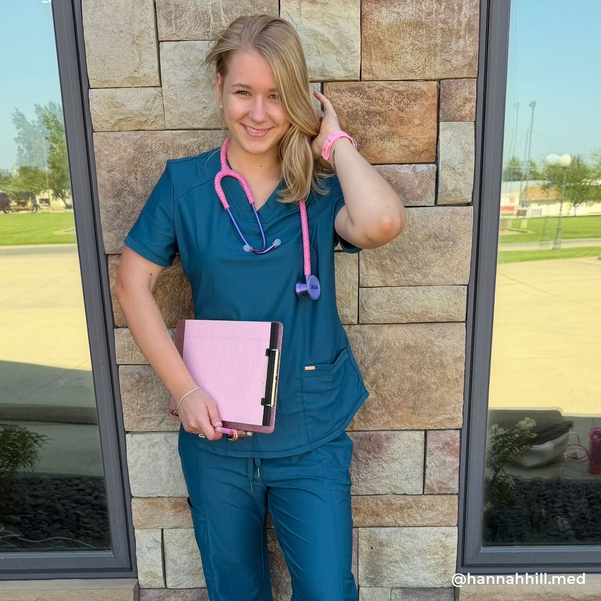 Stethoscope for Medical Professionals MDF Instruments ProCardial Titanium Cardiology Mprint Pink Leopard Print Cougar Pynk and Ultraviolet