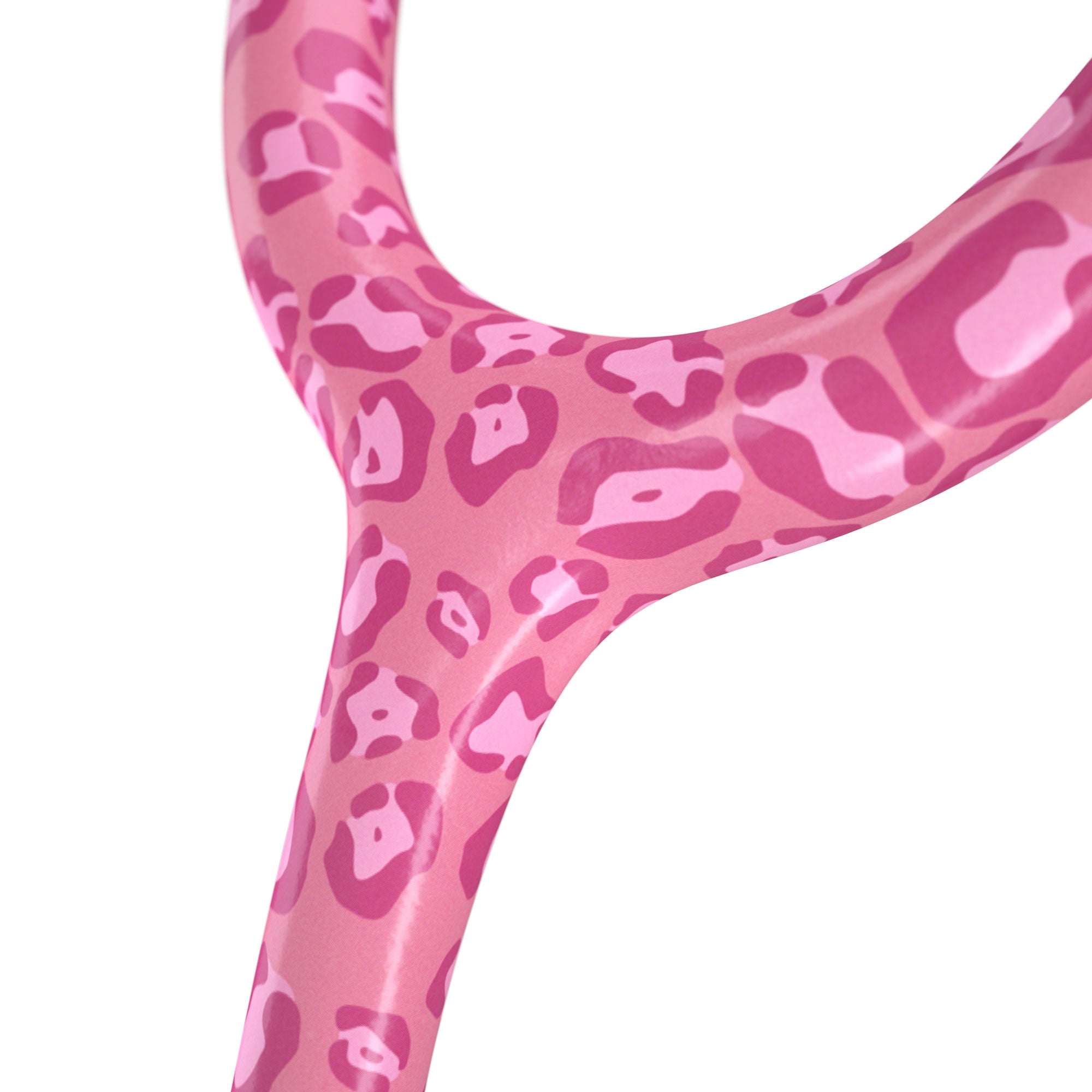 Stethoscope MDF Instruments ProCardial Titanium Cardiology Mprint Pink Leopard Print Cougar Pynk and Ultraviolet Tube