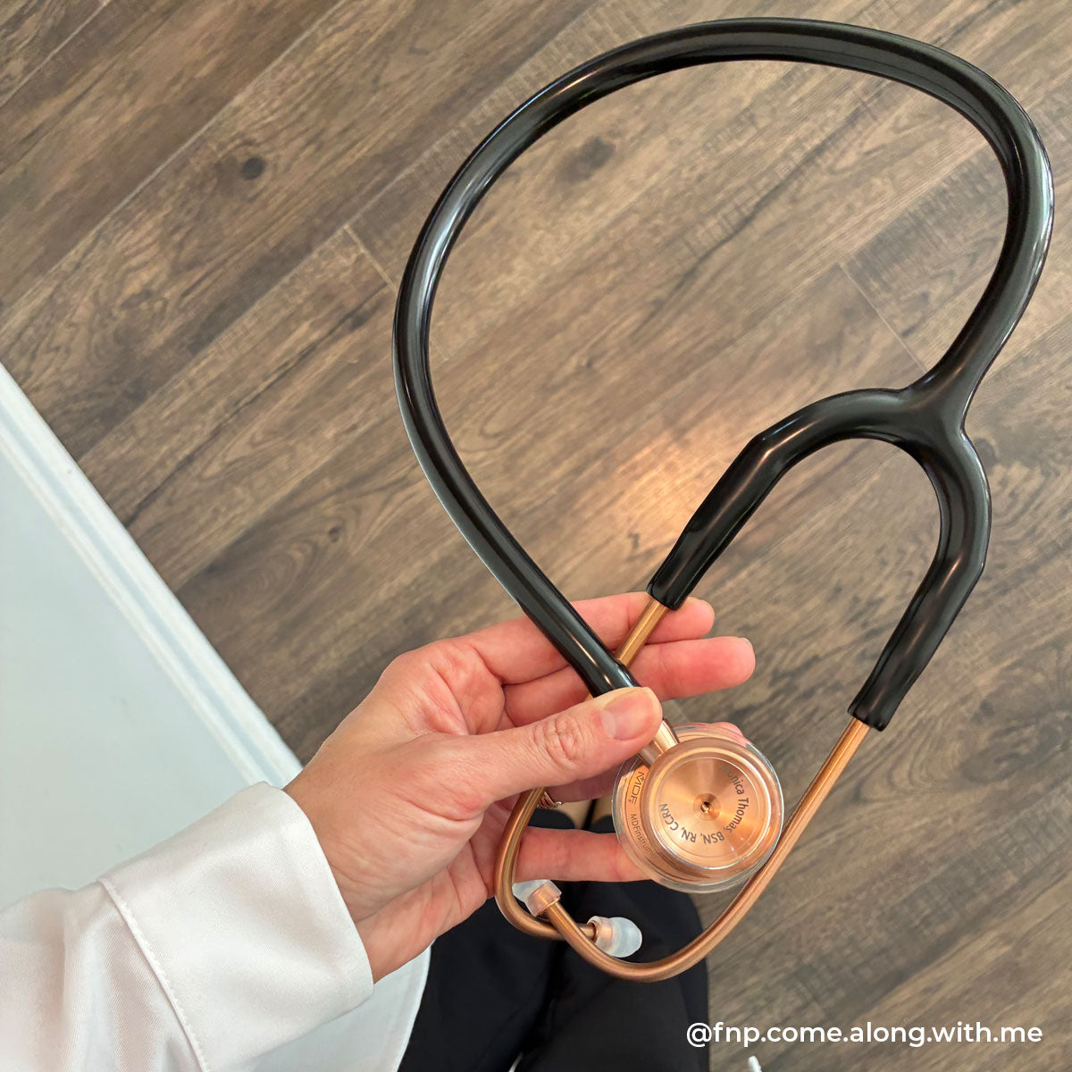 Stethoscope for Medical Professionals MDF Instruments ProCardial Titanium Cardiology Rose Gold and Black