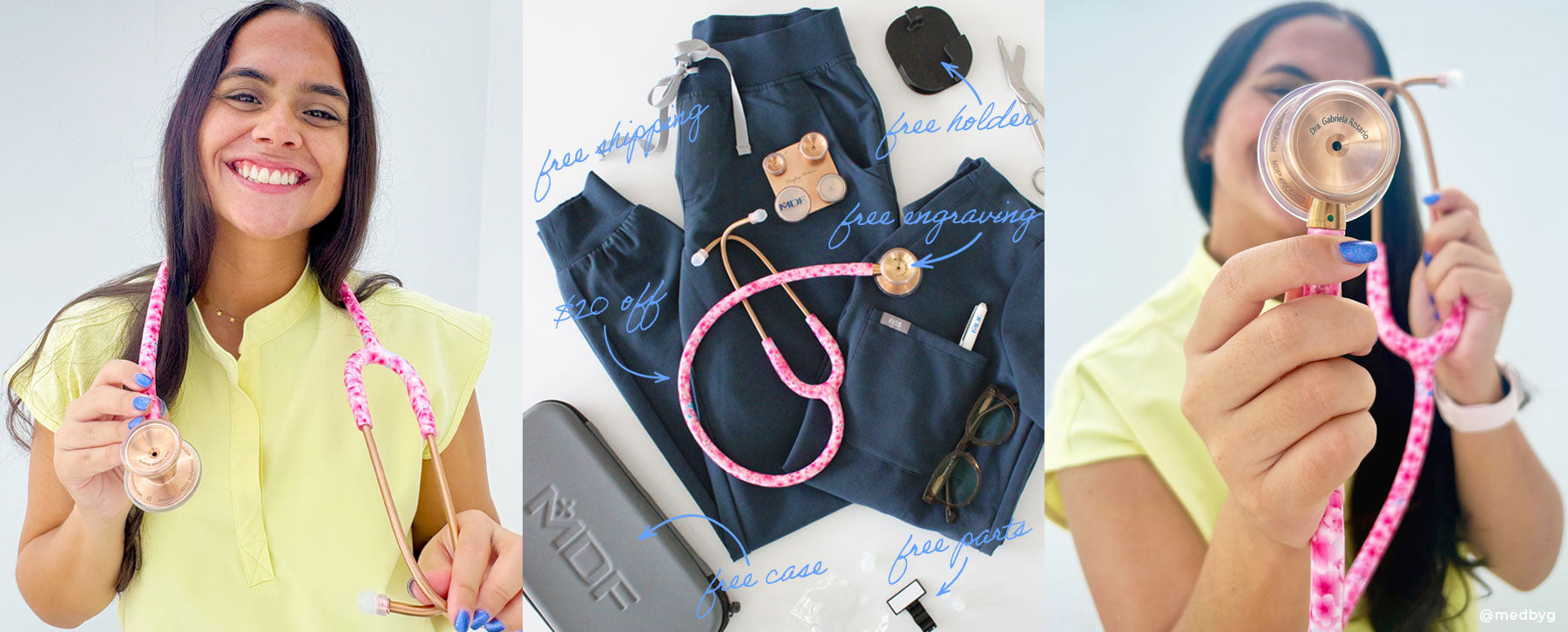 Stethoscope MDF Instruments ProCardial Titanium Mprint Printed Stethoscopes on Sale