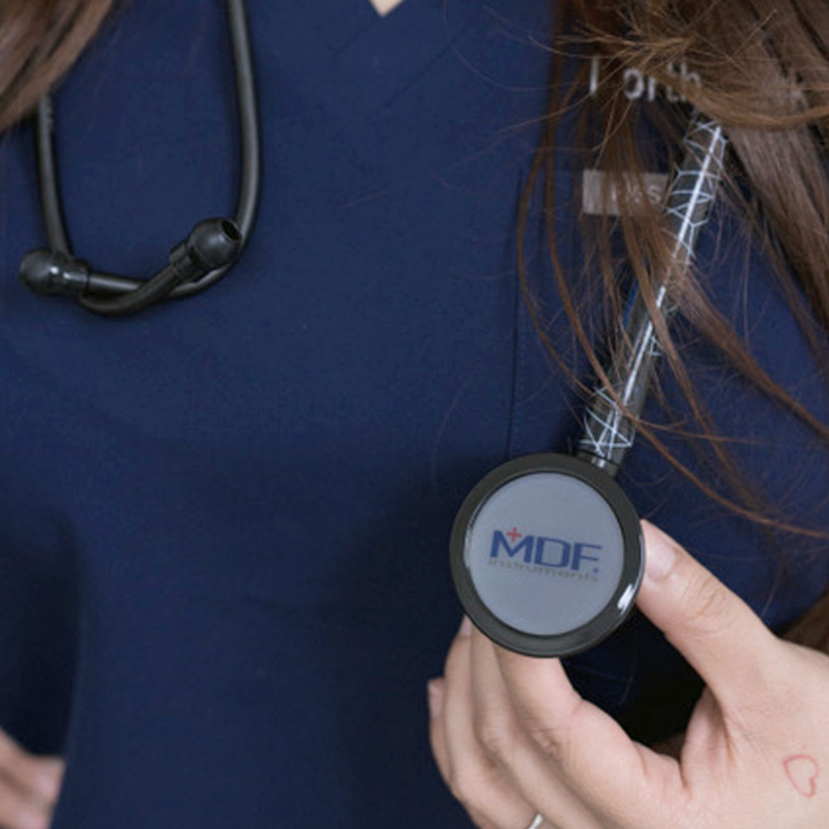 Stethoscope MDF Instruments ProCardial Titanium Mprint Realtree Trace Blue and BlackOut